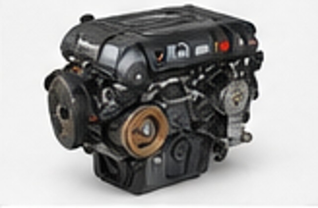 Used automotive engine assembly